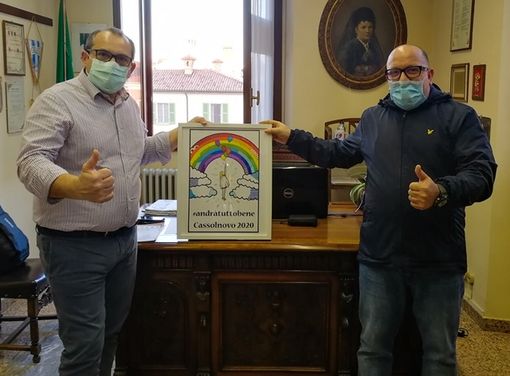 Cassolnovo, Michele Del Piccolo dona alla comunità un’opera che infonde speranza