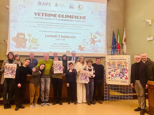 Vigevano presenta le "Vetrine Olimpiche" Vigevano presenta le "Vetrine Olimpiche"