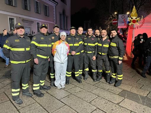 Pavia, Lucrezia Magistris atleta delle Fiamme Rosse ha portato la fiamma Olimpica