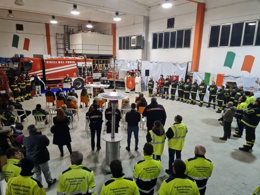 FOTO. Mede: I Vigili del fuoco hanno celebrato Santa Barbara, 162 gli interventi nel 2023