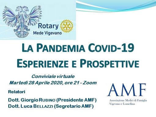 Vigevano, il Rotary Mede Vigevano presenta "La Pandemia Covid-19, Esperienze e Prospettive" Vigevano, il Rotary Mede Vigevano presenta "La Pandemia Covid-19, Esperienze e Prospettive"