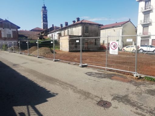 Robbio, giovedì scorso ripresi i lavori in piazza Boschi