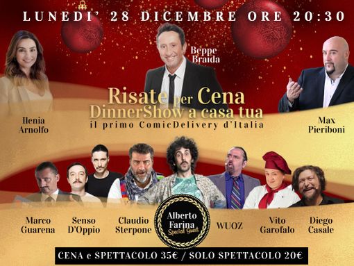 Pianezza: al via ‘Risate per cena’, il primo ‘comic delivery’ italiano