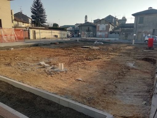 Robbio, iniziato il secondo lotto di lavori in piazza Boschi