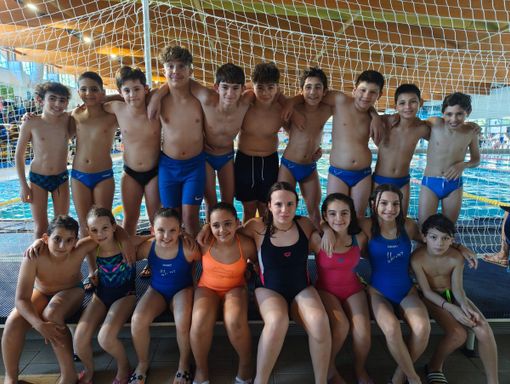 Nella foto: gli esordienti dell’H2SPORT