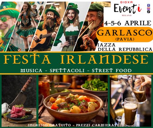 L’unico vero evento irlandese in tour nazionale fa tappa a Garlasco L’unico vero evento irlandese in tour nazionale fa tappa a Garlasco