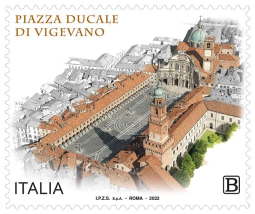 Vigevano: presentato il francobollo postale dedicato alla piazza Ducale Vigevano: presentato il francobollo postale dedicato alla piazza Ducale
