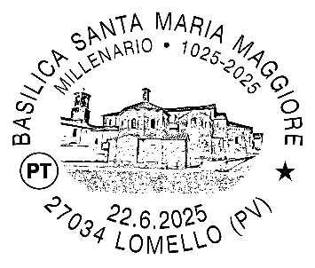 Lomello, Poste italiane celebra il millenario della Basilica di Santa Maria Maggiore con uno speciale annullo filatelico