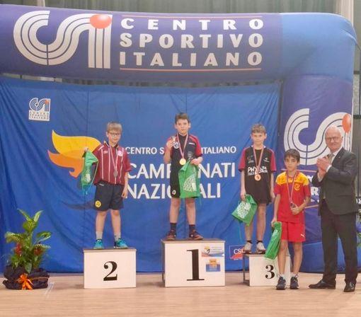 Tennistavolo: finali nazionali CSI, Nicolò Favini si laurea campione italiano “Giovanissimi”