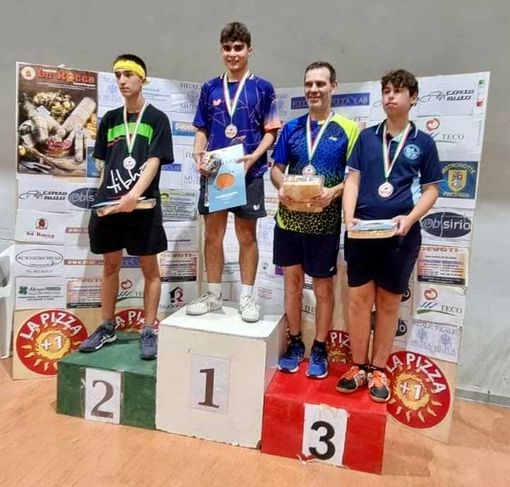 Tennistavolo, buone notizie da Cortemaggiore. Nel torneo “Over 4000” terzo posto di Peluso
