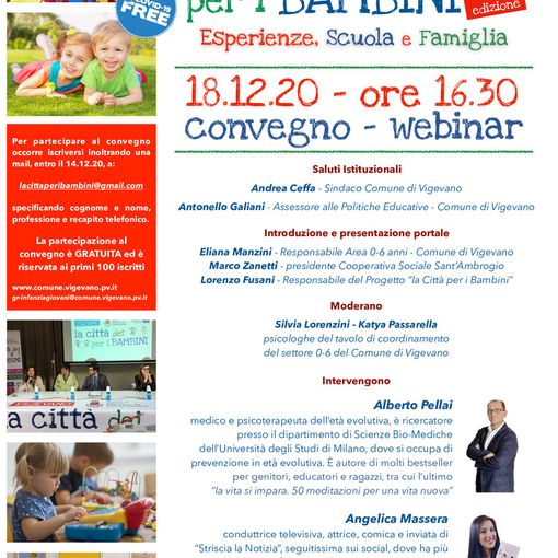 Vigevano: convegno e portale virtuale &quot;La città dei bambini&quot;