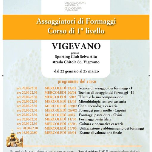 Vigevano: arriva un corso per aspiranti assaggiatori di formaggi