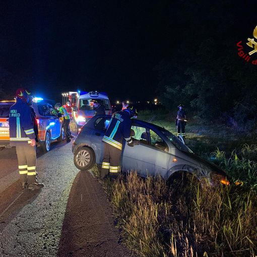Gropello Cairoli: esce di strada sulla ex statale 596, lievemente contusa una 48enne