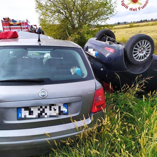 Mortara: impatto tra auto lungo la provinciale 26, una ragazza ricoverata al San Matteo di Pavia