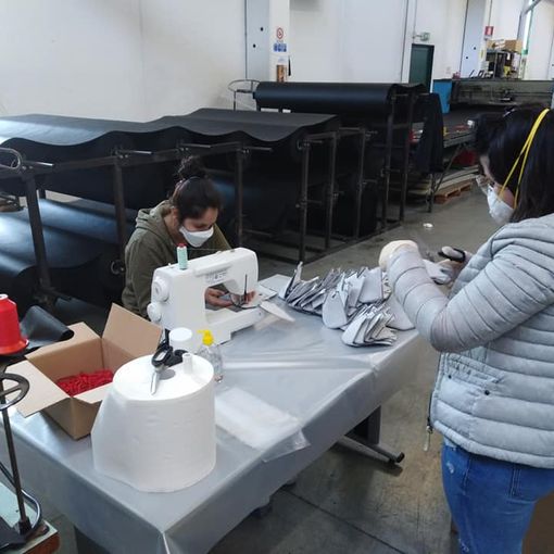 Pieve del Cairo: la ditta Gmt Srl produce nuove mascherine per l'emergenza Coronavirus