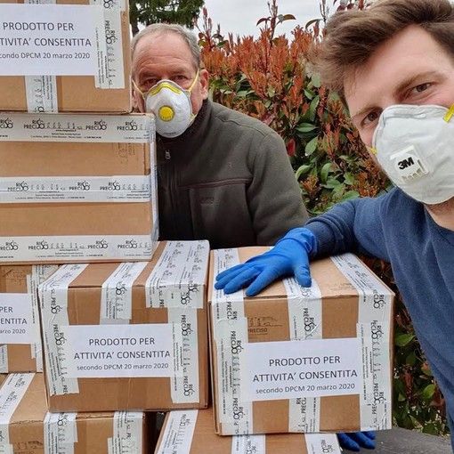 Da Novara 6mila porzioni di riso donate all'ospedale da campo di Bergamo