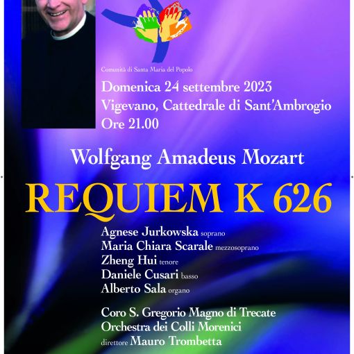Vigevano: domenica 24 settembre, santa messa e requiem di Mozart in memoria di don Tarcisio Comelli