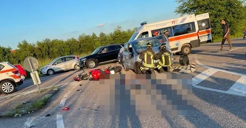 Incidente ad Ossona in via don Minzoni, centauro finisce d’urgenza in ospedale