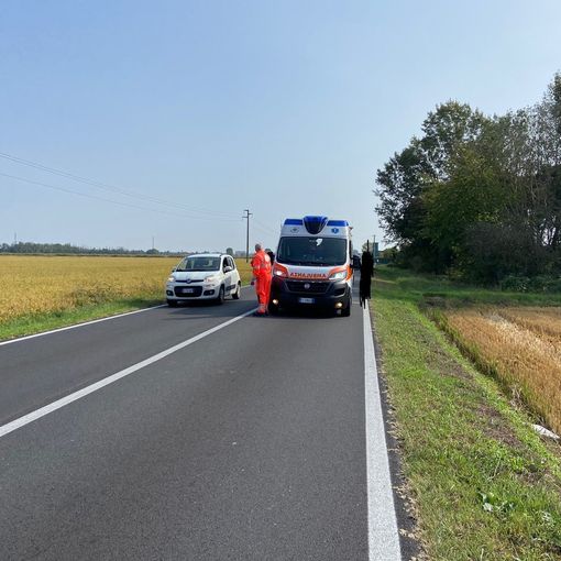 Sannazzaro: incidente sulla provinciale 193bis, soccorso pedone 64enne