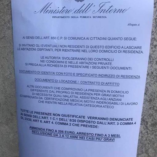 Il volantino apparso in queste ore a Pavia e Sannazzaro