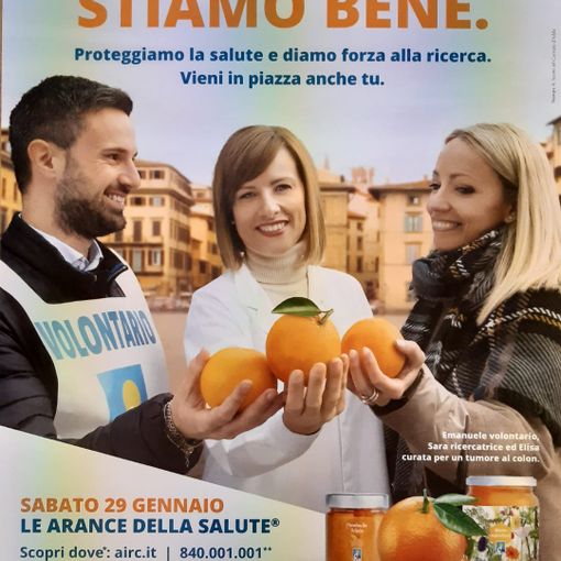 Pieve del Cairo: sabato 29 gennaio tornano le arance dell'Airc