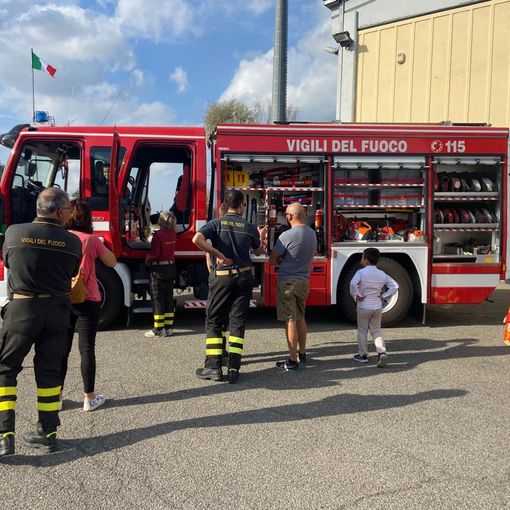 Mede: grande successo per l'open day del distaccamento volontari Vigili del fuoco. Le immagini