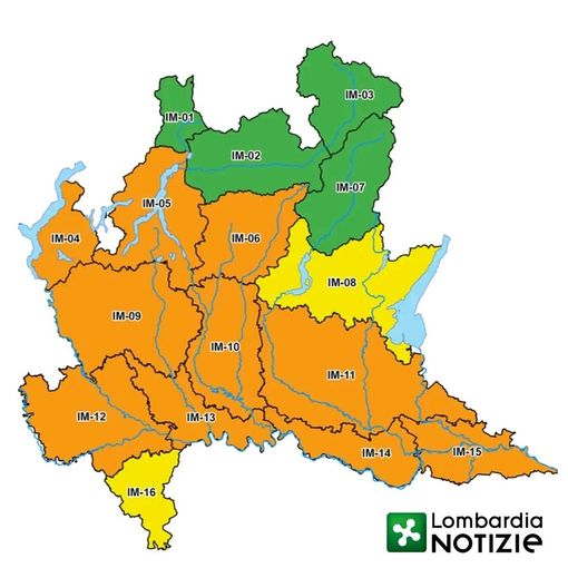 Ancora allerta meteo in Lombardia