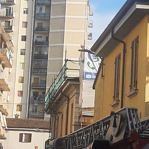 Mortara: principio d'incendio in un cantiere, sul posto i Vigili del fuoco