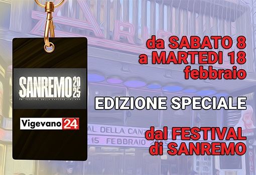 Da sabato 8 a martedì 18 febbraio, Vigevano24 direttamente dal Festival di Sanremo