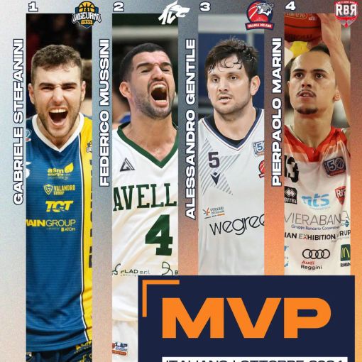 Basket, MVP italiano della serie A2 di ottobre: c'è anche Stefanini fra i quattro candidati
