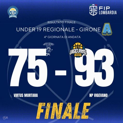 Basket: Under 19 regionale, Vigevano vince a Mortara e comanda il girone