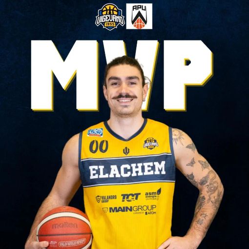 Basket serie A2, Leardini &quot;MVP Ducale&quot; della 24a giornata, ora è terzo nella generale condotta da Stefanini