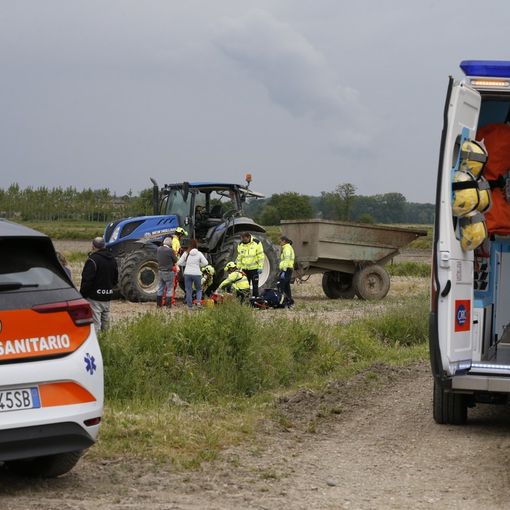 Frascarolo: incidente sul lavoro, 48enne sbalzato dal trattore
