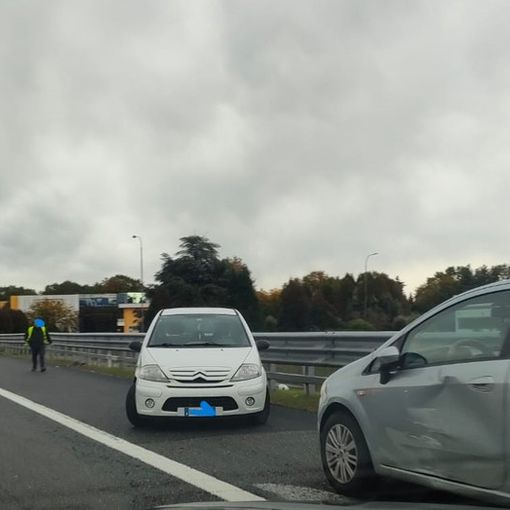 L'incidente sull'A8 all'uscita di Busto Arsizio