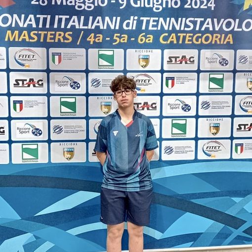 Tennistavolo, il sogno di Alessandro Peluso di diventare campione italiano di sesta categoria si infrange ai quarti