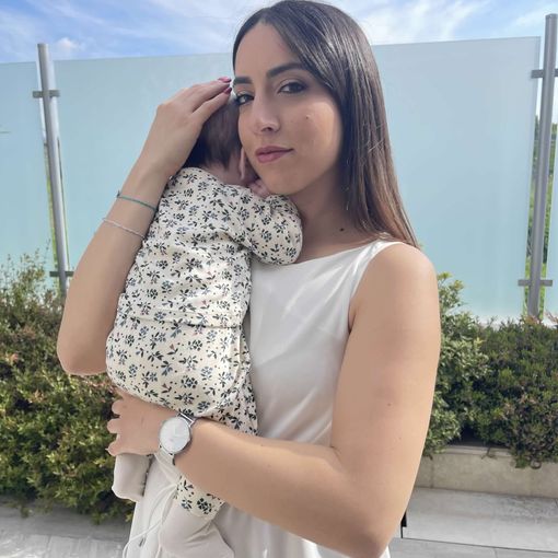 Mamma Angelica con la piccola Federica