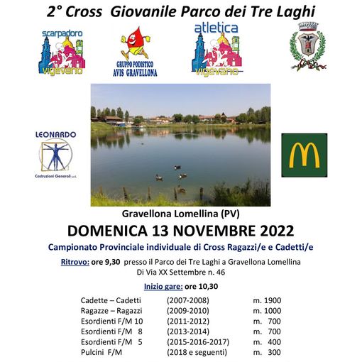 Atletica Vigevano: è tutto pronto per  le 3 campestri in programma a novembre