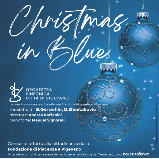 Christmas in blue: al Cagnoni il concerto di Natale, offerto dalla Fondazione di Piacenza e Vigevano