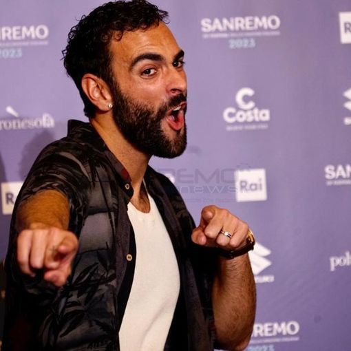 Marco Mengoni in sala stampa al Casinò di Sanremo