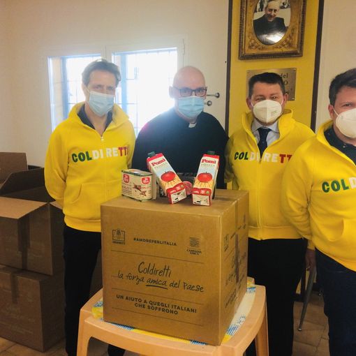 Coldiretti, prodotti alimentari 100% italiani  in dono alle famiglie in difficoltà