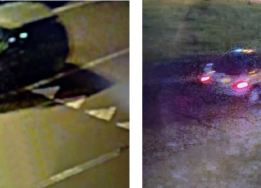 I fotogrammi diffusi dalla Polizia Stradale