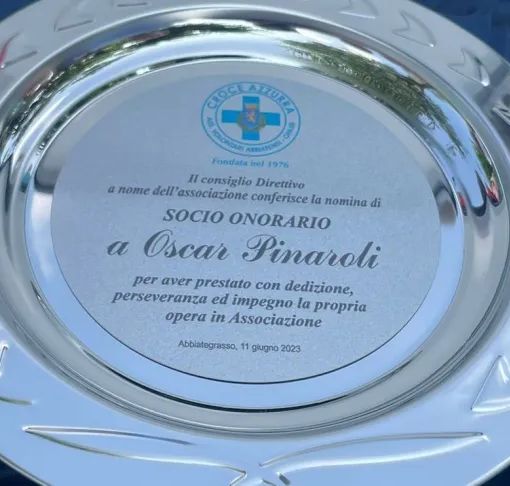 Abbiategrasso: Croce Azzurra premia 135 volontari e nomina speciale per il dott. Oscar Pinaroli
