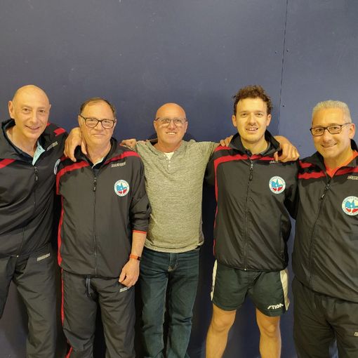 Da sinistra Massimo Zorzoli, Gianni Agosti, Davide Bonacasa, Fabrizio Negri, Davide Tessarin