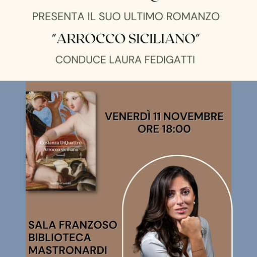 Vigevano: alla biblioteca Mastronardi, la presentazione del libro &quot;Arrocco Siciliano&quot;
