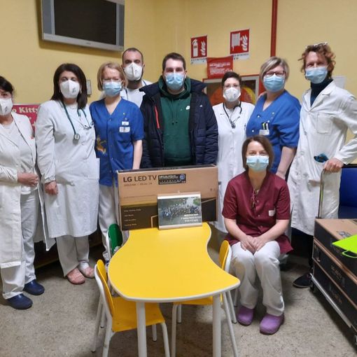 Donazione di quattro televisori alla Pediatria dell’Ospedale Civile di Vigevano