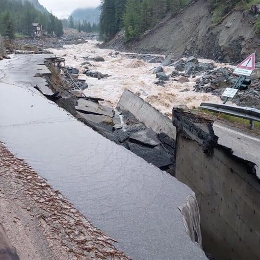 Maltempo: finisce l’isolamento, il 27 luglio riapre la strada per Cogne