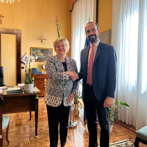 Il prefetto Francesca De Carlini ha incontrato il neoeletto sindaco di Pavia Michele Lissia