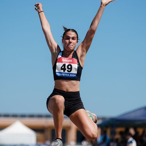 Atletica Vigevano, Francesca Bertolotti vola a 5,82 metri nel salto in lungo