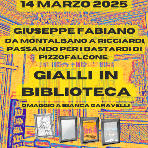 Vigevano, Gialli in biblioteca: omaggio a Bianca Garavelli, analisi psicologica delle trame e dei personaggi di Camilleri e De Giovanni Giuseppe Fabiano