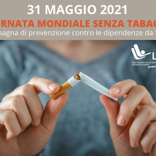 31 maggio è la “Giornata mondiale senza tabacco”